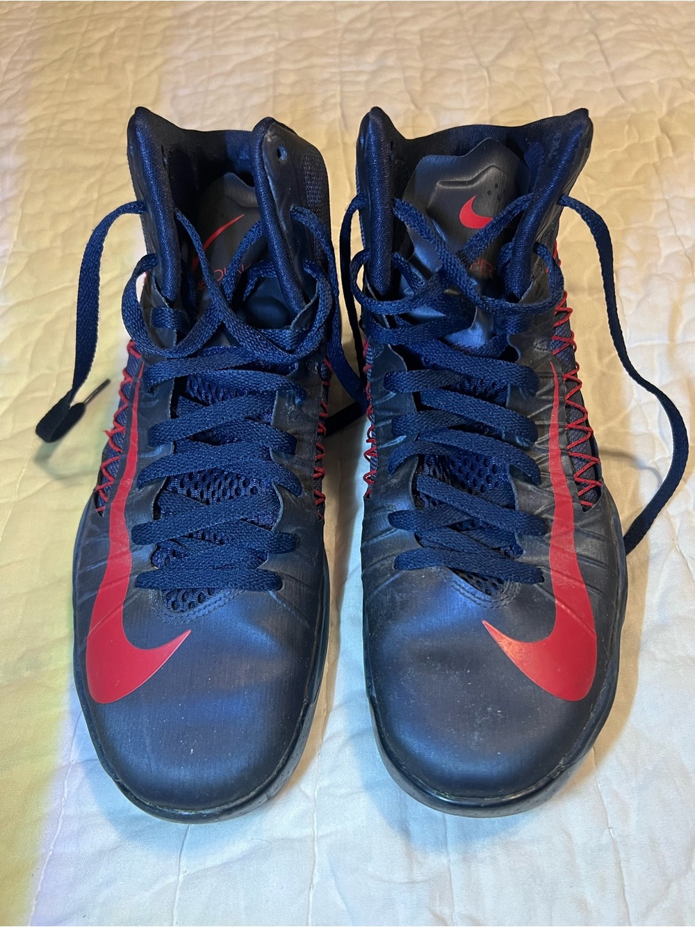 Rare Nike ID Hyperdunk Blue Red 553201-991 Basketball Shoes Sneakers US 9.5